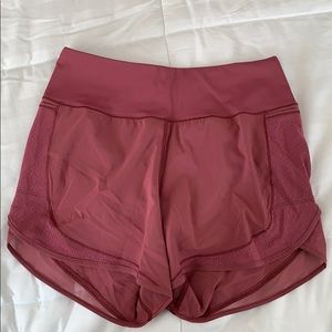 Lululemon over and above train shorts